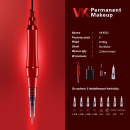 VK4501 - pen, device for permanent makeup and mesotherapy