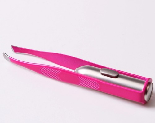 Tweezers with LED diode - pink