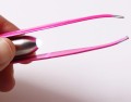 Tweezers with LED diode - pink
