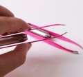 Tweezers with LED diode - pink