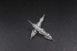 SCREW-ON cartridge with metal tube - needle for permanent makeup