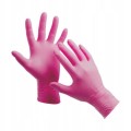 Nitrile and latex gloves, various colours, powder-free - 100pcs.