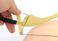 Bow for preliminary drawing - line mark ruler