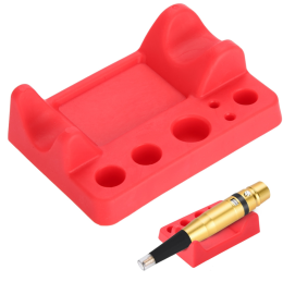 Silicone, red stand for pen and cups