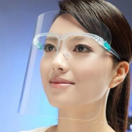 Glasses-style protective face shield - face protection