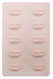 Silicone 3D lips skin for permanent makeup practice