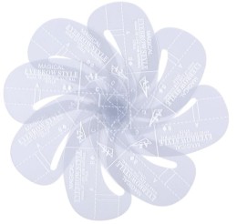 Magic eyebrows brow shape templates - 24pcs.