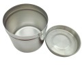 Container, jar for sterilisation made of stainless steel - 2 sizes