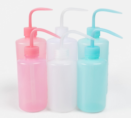 Bottle, sprinkler, for washing eyelashes, eyebrows, tattoo, etc.