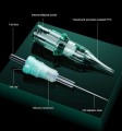 Thunder Green cartridge with membrane - HAWK for Cheyenne, Mast, P30, Equalizer - for tattoo/permanent makeup