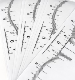 Adhesive ruler - eyebrow measure -ver2
