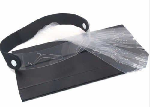 Elegant set of eyebrow templates