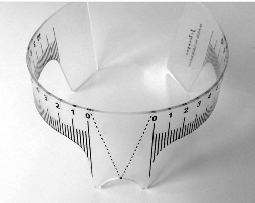 Eyebrow ruler