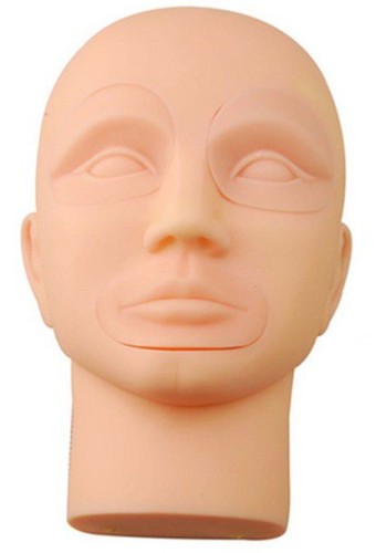 3D silicone practice head - with replaceable elements