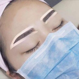 Gel stickers for eyebrow shaping, templates - 5 x 4pcs.