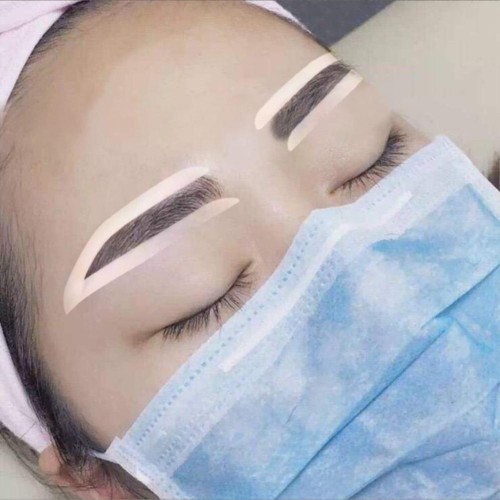Gel stickers for eyebrow shaping, templates - 5 x 4pcs.